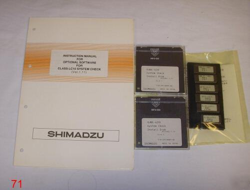 Shimadzu 223-04306-92 class-LC10 system check ver: 1.11