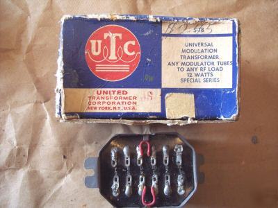 Transformer, modulation utc s-18 12 watt nos