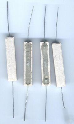 10 watt power resistors 12.5K ohm lot of 4 made in usa