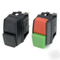 3 x spdt red/green rocker switches 10A @ 250V cnc