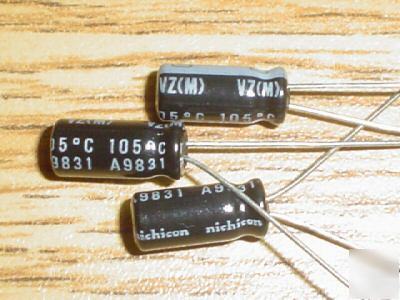 10 nichicon 200V 220UF 105C mini radial capacitors