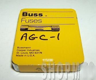 5 bussman agc 1 1A 250V fuses