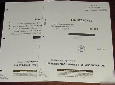 Eia standard lot thermistors, insulated coated beads