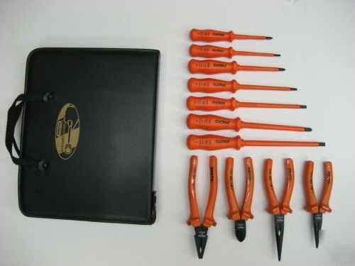 Electrician's insulated tool sd/plier set proto J9511