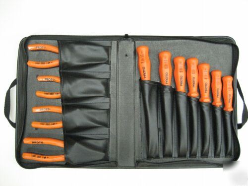 Electrician's insulated tool sd/plier set proto J9511