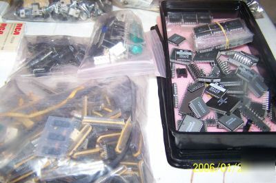Large lot of components processors capacitors diodes
