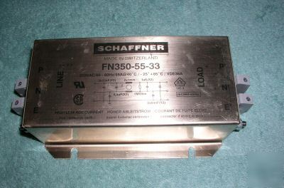 Schaffner FN350-55-33 single phase power filter emc/rfi