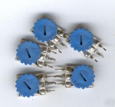 Thumbwheel potentiometer 150 ohm lot of 5