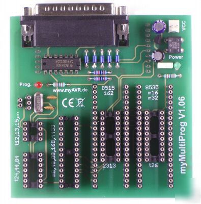 Universal lpt programmer, avr atmel tiny mega 7SOCKET 