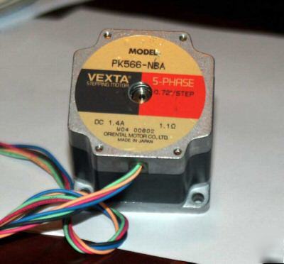 Vexta stepper PK566-nba 5 phase 1.4A dc 1.1 ohm 