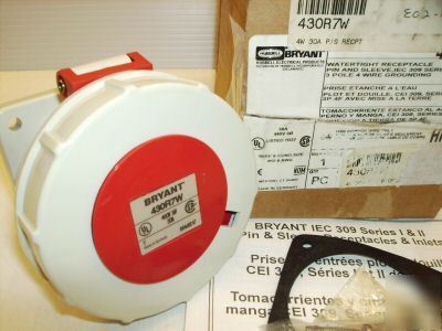 Bryant watertight receptacle 430R7W HBL430R7W 480V