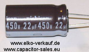 Capacitor 450V 22UF 16MM low-esr mainboard repair
