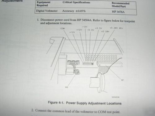 Hp 54504A digitizing oscilloscope service manual