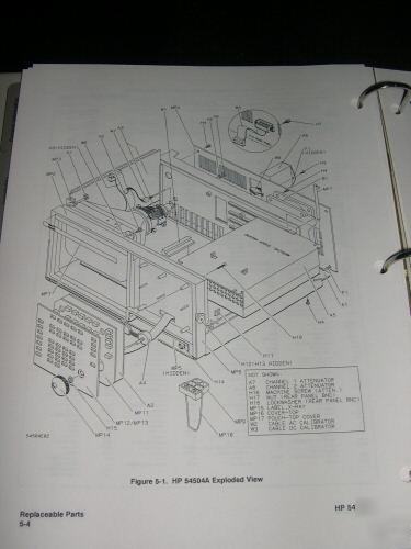 Hp 54504A digitizing oscilloscope service manual