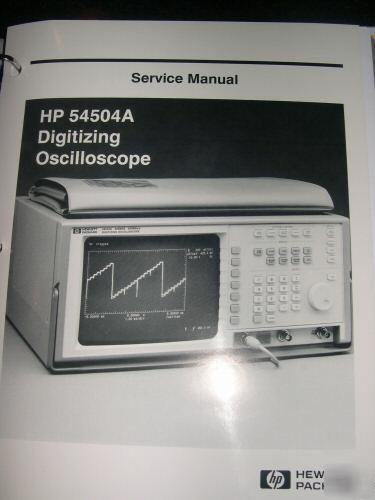 Hp 54504A digitizing oscilloscope service manual