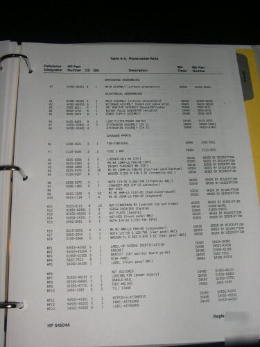 Hp 54504A digitizing oscilloscope service manual