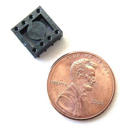 Ic adaptor ~ 8 pin dip to surface mount ~ socket (10)