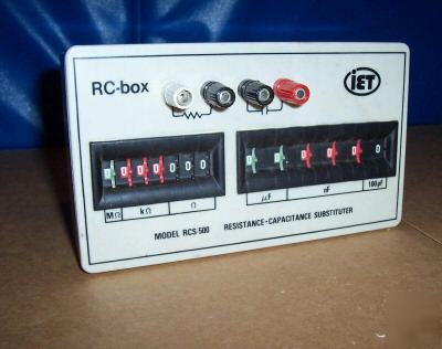 Iet rc-box rcs-500 resistance-capacitance substituter