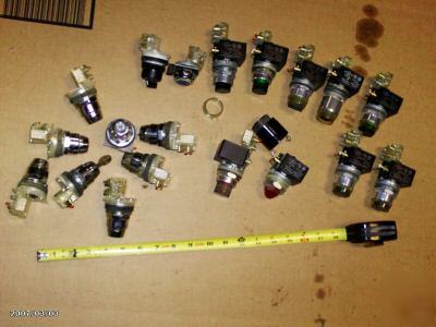 Lot keyed, pushbutton,square d 9001 ka lighted switch