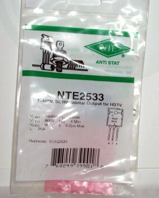 New ECG2533 NTE2533 npn transistor hdtv surplus 