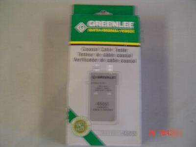 New greenlee coaxial cable tester 45055 ( )