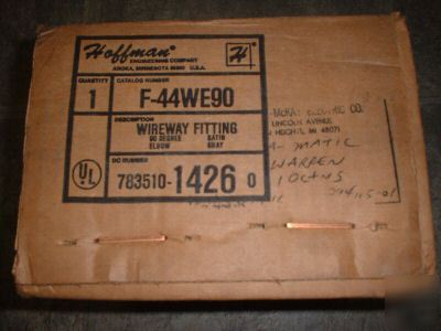 New hoffman wireway fitting box f-44WE90 