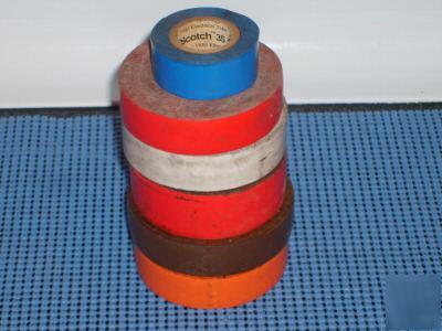Scotch 35 electrical tape mix color lot 6 rolls
