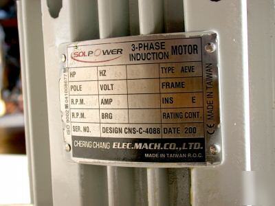 Step pulley milling head 3HP motor with cable & switch