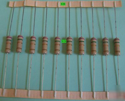 7.5OHM 2 w 5% resistors lot of 10 - bonus 