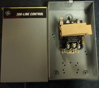 Ge 3 pole 30 amp 120V coil lighting contactor nema 1