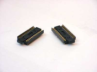 Lot of 10 - amp 641894-2 low-force ic socket