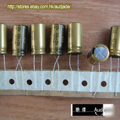 New 24PCS 330UF 25V nichicon muse fg audio capacitors 