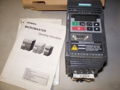 New siemens micromaster # 6SE9213 ac drive 