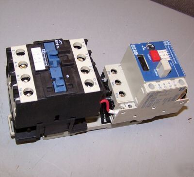 Telemecanique LC1D2510 contactor GV1-M20 motor breaker 