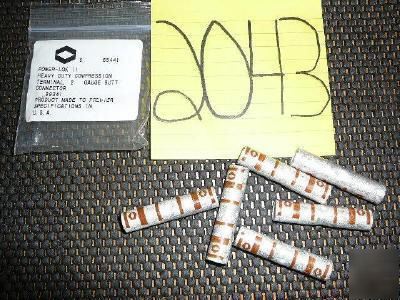  heavy duty compression terminal butt connectors 6 ea