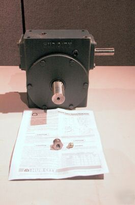 Hub city single drive worm gear speed reducer- as is 
