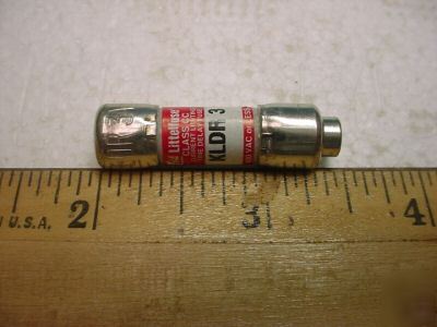 Kldr-3 3 amp special midget slo-blo fuse (qty 4 ea)