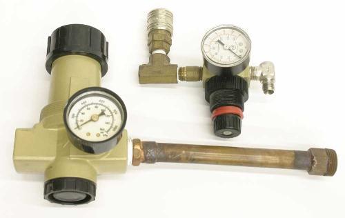 Lot of 2 norgen pressure regulator 160PSI gauge R07 R12