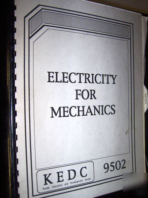 1998 kodak electricity for mechanics kedc 9502 manual