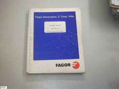Fagor cnc -- 8025 /8030 ms; mg; m installation manual