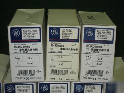 General electric RL4RD040TD auxiliary relays (lot of 16
