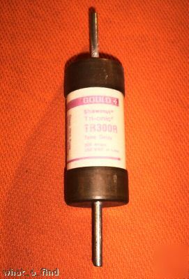 Gould shawmut tr-300-r tri-onic fuse TR300R used lnc