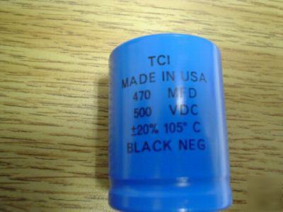 New 10 tci 500V 470UF 105C snap-in capacitors 