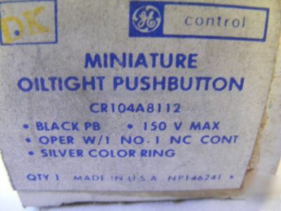 New ge miniature oiltight pushbutton switch CR104A8112 