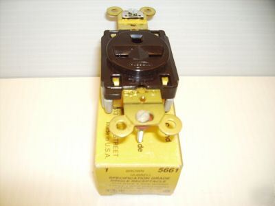 New hubbell receptacle HBL5661 15A 250V 6-15R 5661 