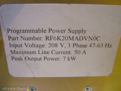 Programmable power supply rf amplifier RF6K20MADVN0C