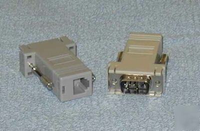 Rj-11 to DB9 adpapter pair