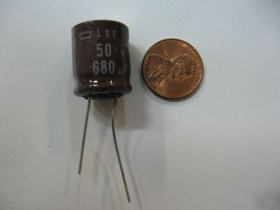 200PCS p/n LXF50VB680 ; elec cap , 680UF 50V 20%