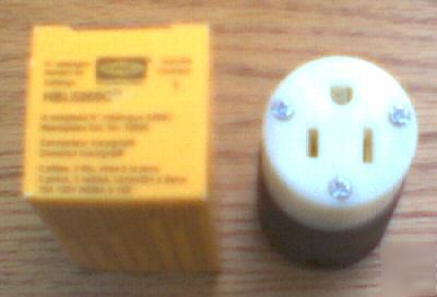 New hubbell 15 amp 125 volt 5-15R HBL5269C connector