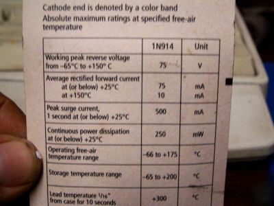 New radio shack 1N914-type diodes package of 50